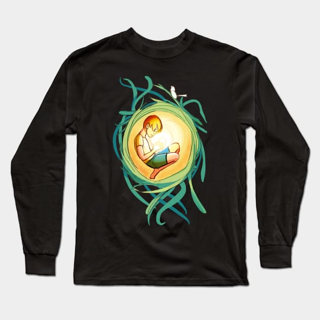 Tangled Thoughts Long Sleeve T-Shirt by AshenShop